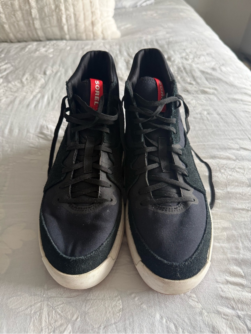 Sorel Women’s Navy and White Lace-Up Sneakers